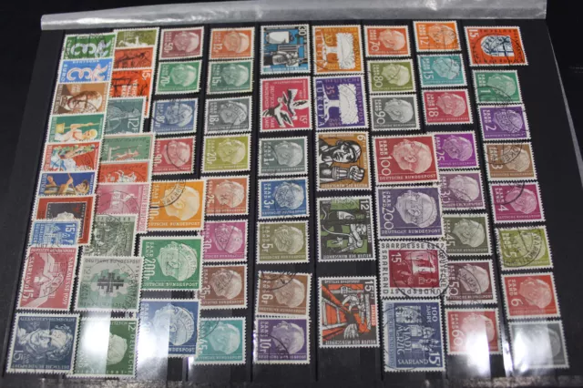 Saarland 379-448 OPD Saarbrücken 1957-1959 komplett gestempelt (G362)