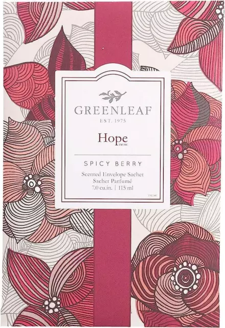 Bridgewater GREENLEAF Hope Scented Sachet Bag Drawer Fragrance Room Freshener