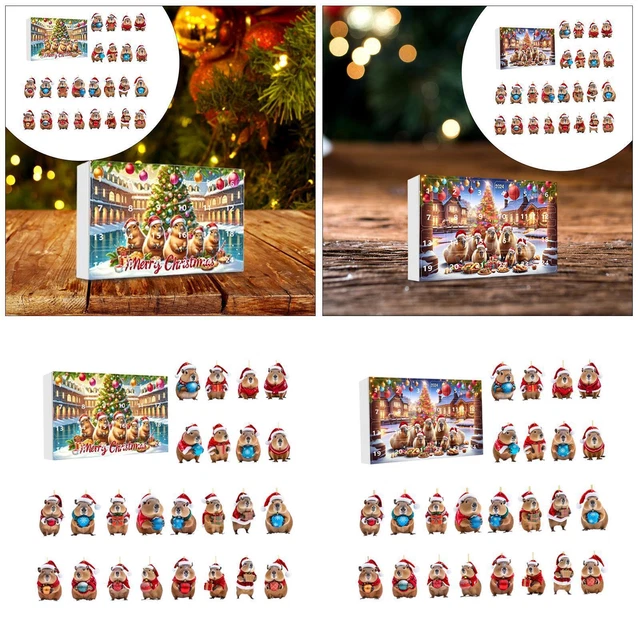 Calendrier De L’Avent Capybara 2025 – Compte à Rebours Noël, 17 Ou 31 Surprises – Jouets Mignons, Sécurité Enfants – Cadeau Pour Fête, Anniversaire