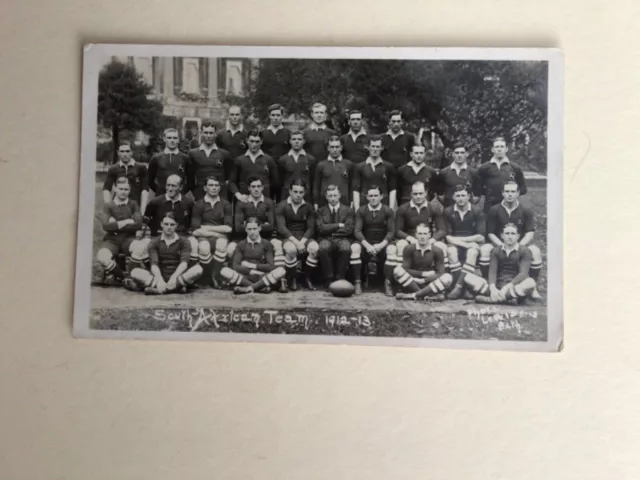 a postcard of the 1912-13 south african rugby union touring team