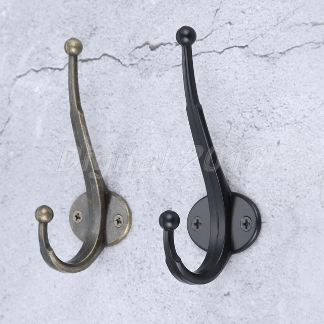 Vintage Coat Door Hooks Wall Mounted Cast Antique Hook Clothes Bags Hat Hangings