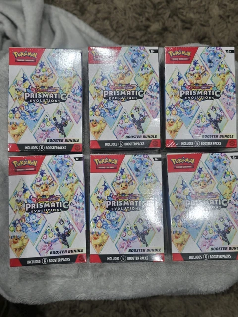 POKEMON SCARLET VIOLET Prismatic Evolutions Booster Bundle 6 Pack x 6 £ ...