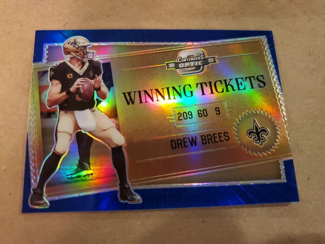 Drew Brees Contenders Optic Winning Ticket /99 HOF Saints