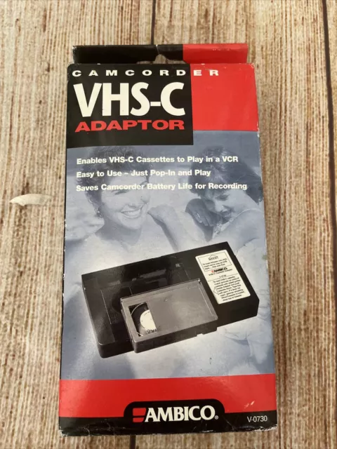 1 ADAPTATEUR CASSETTE camescope VHS-C VHSC + 1 cassette VHS de nettoyage  EUR 39,99 - PicClick FR
