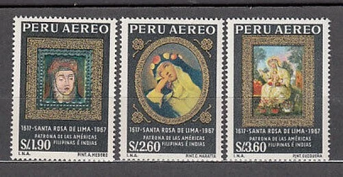 Peru - Luft Yvert 214/6 MNH