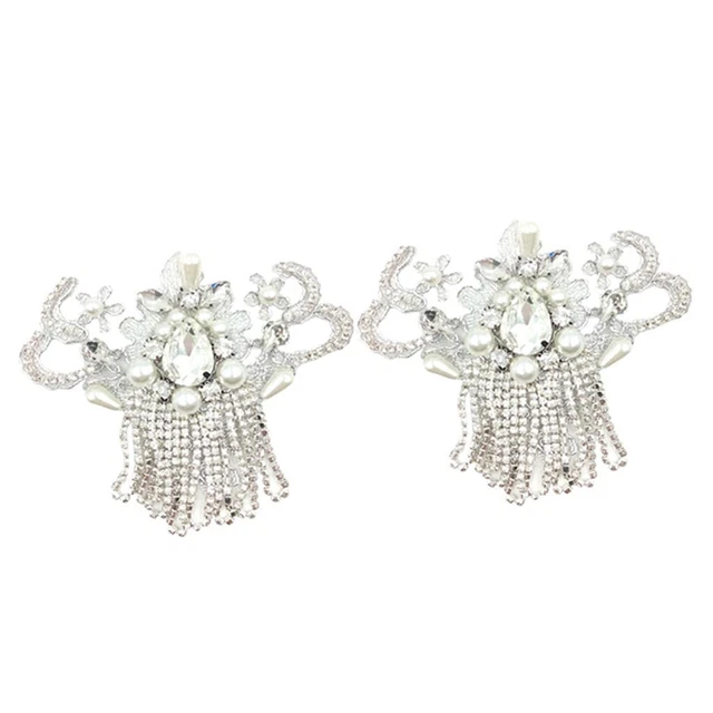 2 Stück Strass Kristall Perlen Schuh Charme Schuh Applique DIY Schuhe Handwerk