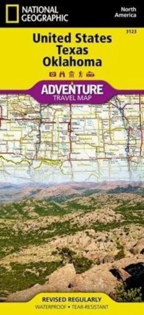 National Geographic Maps | United States, Texas and Oklahoma Map | (Land-)Karte