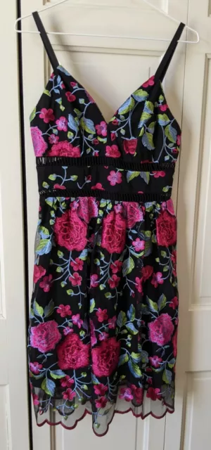 "Nicole Miller" NY Tribeca, size 4 Embroidered Floral Dress  from Anthropologie