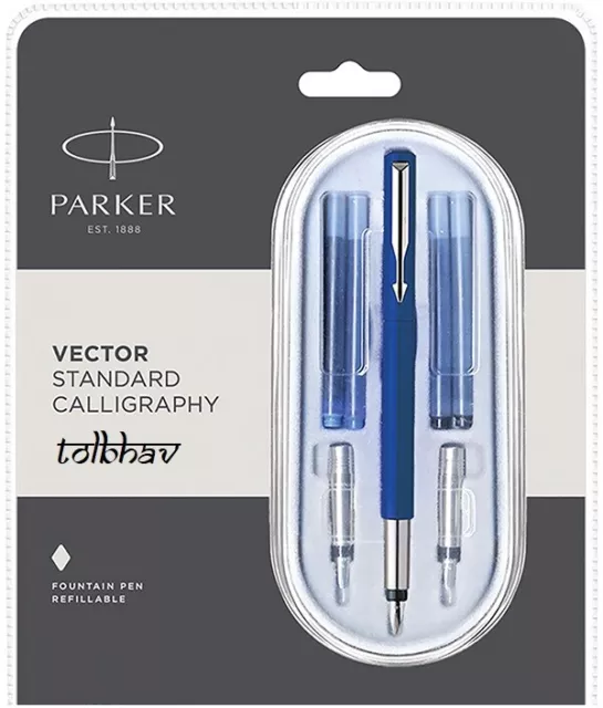1029: Parker The Calligraphy Set Fountain Pen with nibs