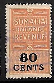 ZA0181b4   - Italian Colonies SOMALIA - STAMPS - FISCAL STAMPS Revenue - USED