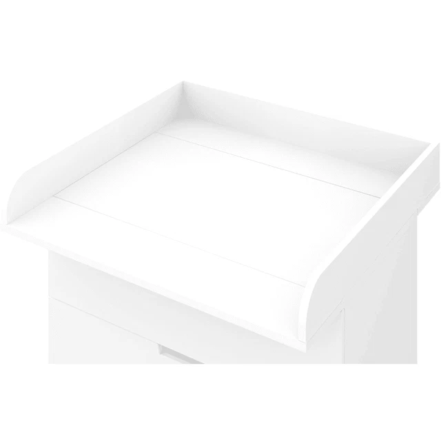 Wickelaufsatz Polini Kinder für IKEA Malm Hemnes Spanplatte Zubheör Weiß B-WARE