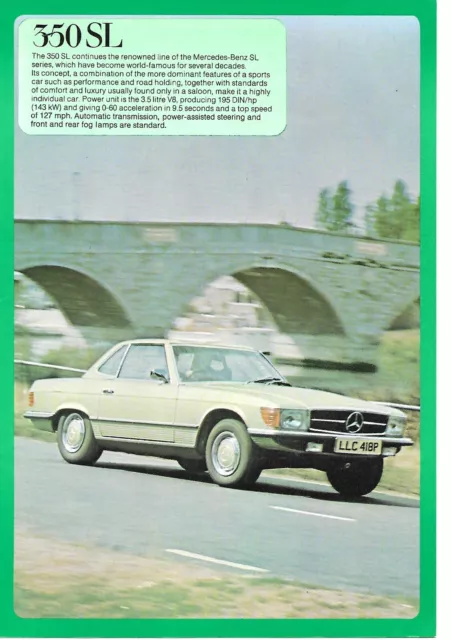 Auto Brochure - Mercedes-Benz - 550 SL - 03/78 printing (A1461)