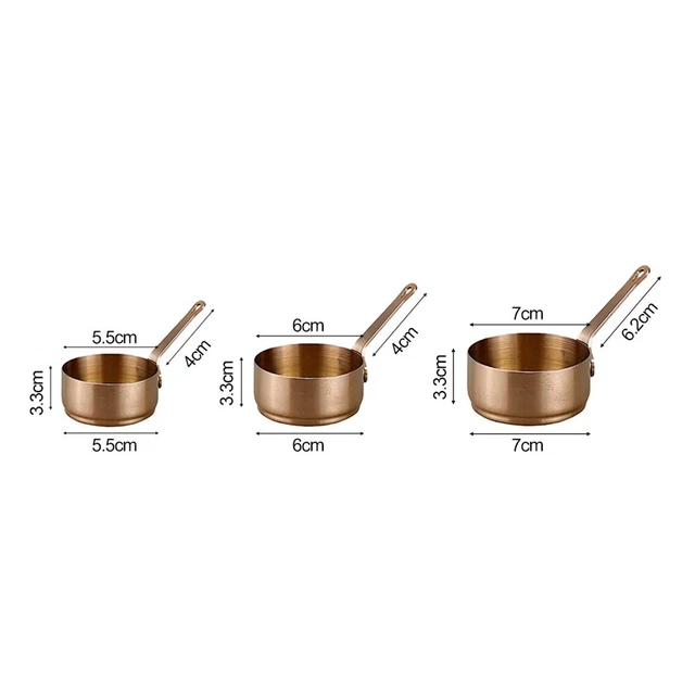 Tazza per salsa mini padella 100 ml acciaio inox pentola riscaldante pentola con maniglia