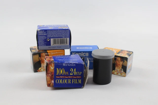 6 X ROLLS of 35mm EXPIRED CAMERA FILM Inc. Polaroid & Max Spielmann Etc ...