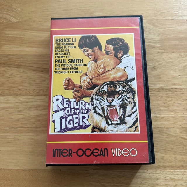 RETURN OF THE Tiger - Bruce Li Paul Smith Pre-Cert VHS Video Tape - VPD