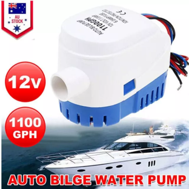 Boat Automatic Bilge Pump 1100GPH 12V Water Marine Submersible Auto Float Switch