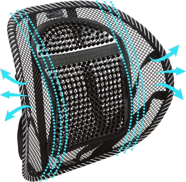 Lumbar Support Pillow for Office Chair Lumbar Support Car Seat with Massage Bead