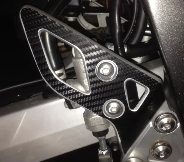 GSF GSX Carbon Vinyl heel guard covers for Suzuki GSX1250F