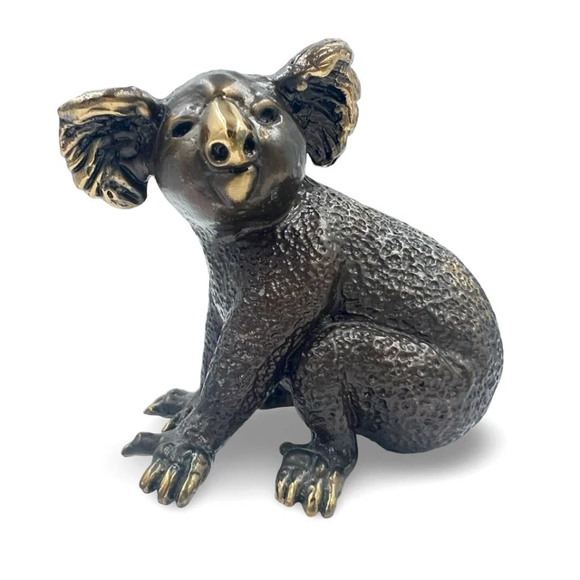 Pete smit ピートスミット　オーストラリア　ブロンズ コアラ 彫刻 PETE SMIT SIGNED Bronze Koala Bear Figurine Australia £173.50