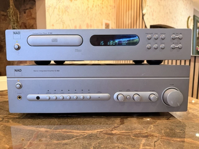 AMPLIFIERS and SPEAKERS, 6 pieces, NAD Amplifier 310, Denon AVR-2310, as well as Sonab and Yamaha. Miscellaneous - Modern consumer electronics