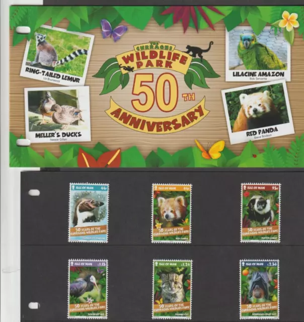 Isle of Man 2015  50th Anniversary  Curraghs Wildlife Park p/pack MNH per scan