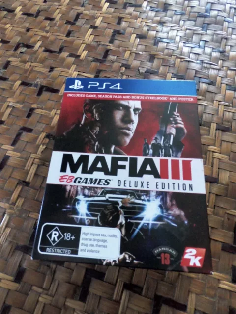 Mafia III Standard Edition (PlayStation 4, PS4) CIB w/ Map + Manual SHIPS  FREE 710425476662 