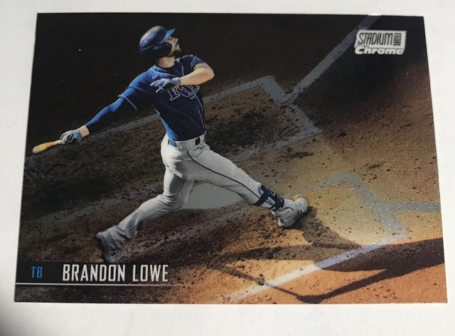2021 Stadium Club Chrome Base #257 Brandon Lowe - Tampa Bay Rays Baseball