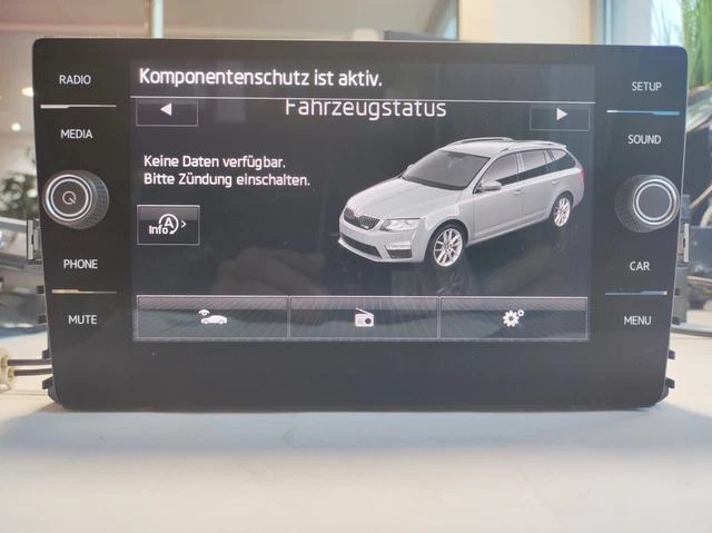 ORIGINAL VW GOLF 7 5G Discover Media Navi Bedieneinheit Display