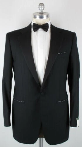 Luigi Borrelli Nero Giacca Smoking Taglia 2XL (USA) / 56 (Eu)