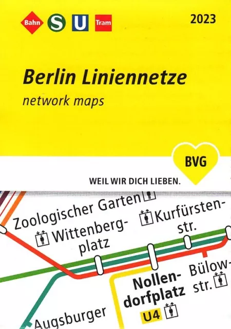 Berlin ÖPNV Liniennetz 2023 BVG U-Bahn S-Bahn Straßenbahn Tram Regionalbahn