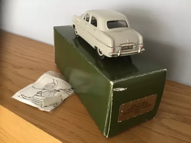Lansdowne Models 1/43 Ldm7X - 1953 Ford Zephyr Six Monte Carlo White Metal Mint 2