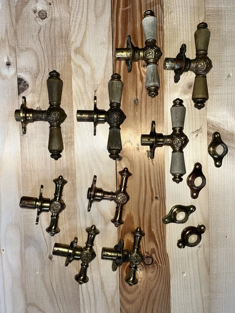 9 Fensterwirbel, Fenstergriffe alt 9 Fensterwirbel, Fenstergriffe alt