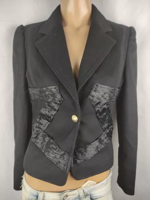 Emporio Armani Giacca Lana Donna Tg. 8/42 Wool Jacket Woman Italy Casual Vintage