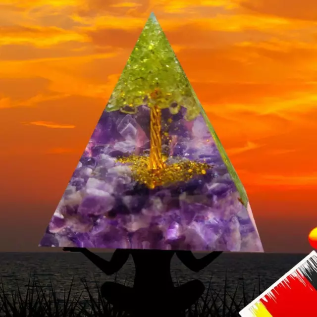 holygloomy Kristallenergie Orgonit Pyramide Form sammeln Reichtum Wohlstand Peri