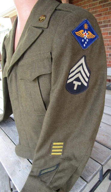 1945 DATED WWII U.S. Army Air Force 5th USAAF Ike Jacket Pacific ...