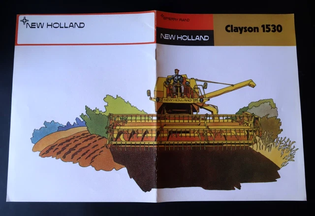 New Holland Brochure Sperry Rand Clayson 1530 Combine Harvester