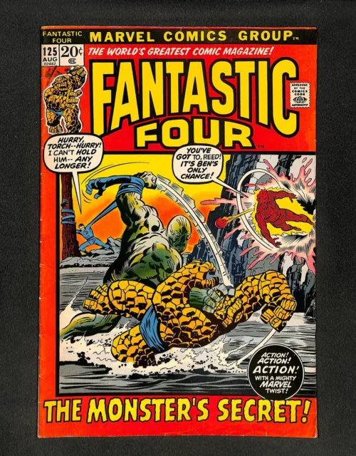 Fantastic Four #125 Stan Lee Script! Buscema/Sinnott Cover Marvel 1972