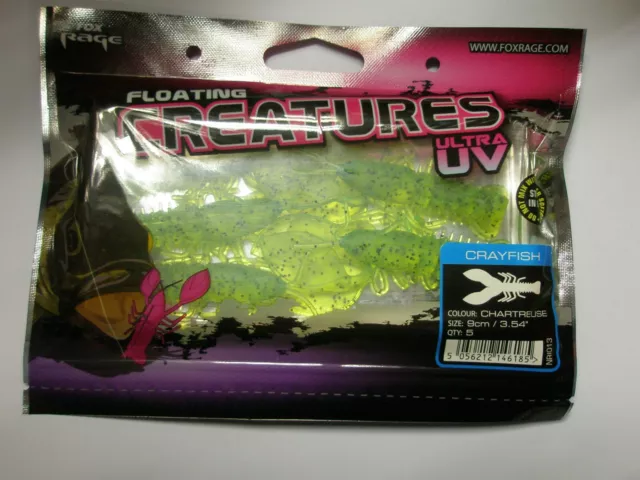 Fox Rage Criatura Flotante Cangrejo Ultra UV TODAS LAS VARIEDADES Aparlejo de Pesca