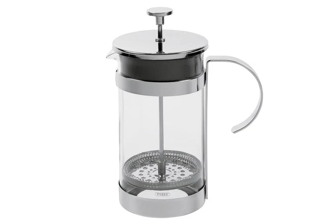 my basics HAUSRAT Kaffeebereiter 8 Tassen Glas/verchromt 1000 ml
