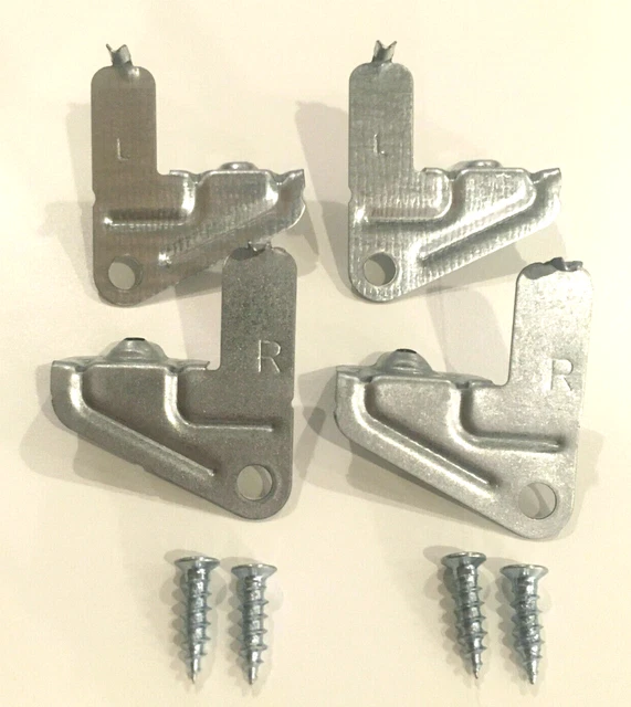 Brand New Genuine Ikea Steel Shelf Support Brackets Besta #115443 115444 2 Pairs