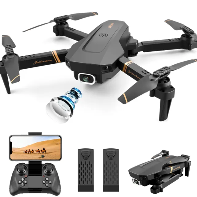 4DRC V4 FPV Wifi RC Drone With HD Camera Wide Angel Foldable Quadcopter Selfie