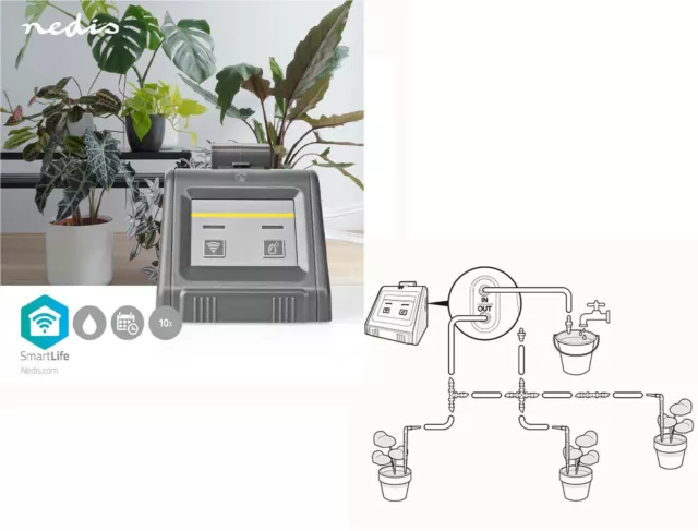 Sistema di AUTOMATICO IRRIGAZIONE A GOCCIA Remoto Controllo WIFI DISPOSITIVO PER