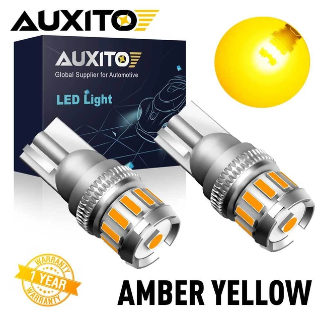 3000k 168 194 2825 LED Parking Amber Light Bulbs for Honda Toyota Nissan Subaru