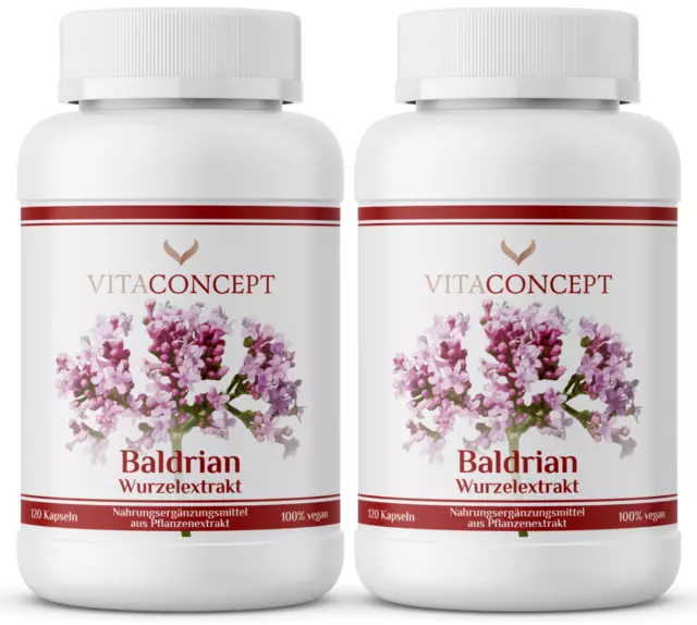 Baldrian I 5000mg pro Kapsel (10:1 Extrakt) I 240 vegane & hochdosierte Kapseln