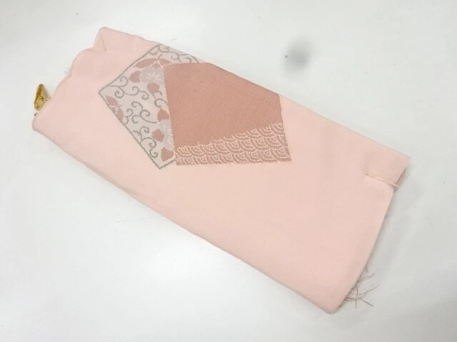 6696343: Japanese Kimono / Antique Araihari For Haori / Woven Floral Arabesque