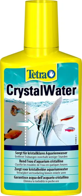 Tetra Crystalwater 250 ML Elimina Intorbidimento Acqua per Acquario Sporco