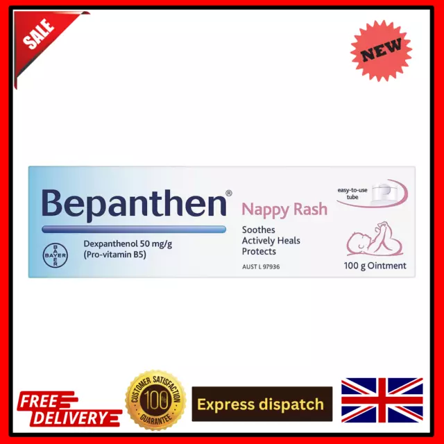 Bepanthen Nappy Care Ointment | Nappy Cream with Provitamin B5 | 100g