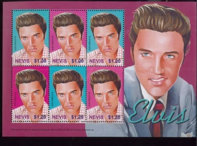 ELVIS PRESLEY Souvenir Sheet #1409 MNH - Nevis E11