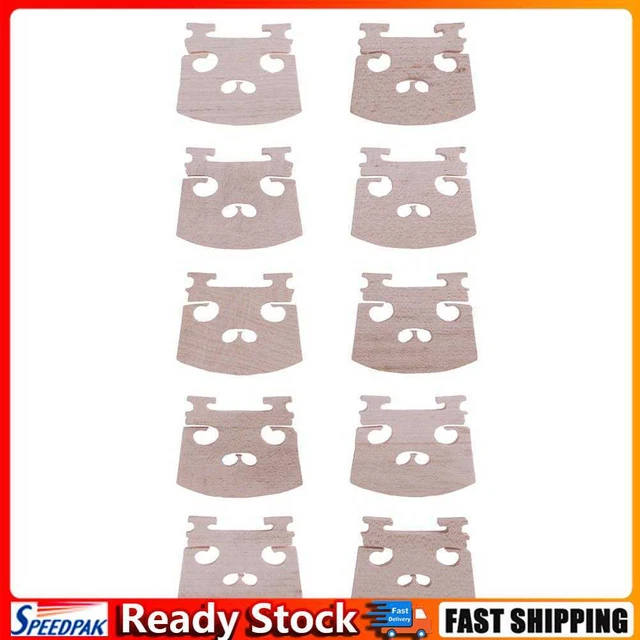 10pcs 4/4 Violin Bridges Parts Maple Fiddle Bridge Violins Accessories Hot