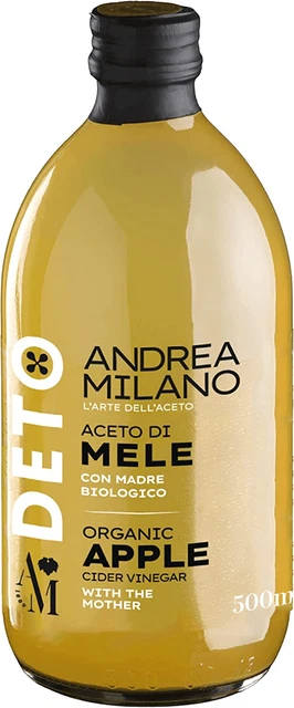 Aceto Mele Biologico Ricco Proteine Usare Come Condimento Insalate Verdure Dolce